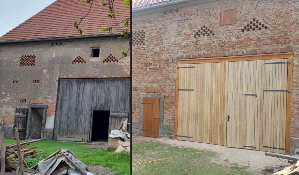 Rekonstrukce stodoly z 19. století na truhlářskou dílnu — fotografie 3 z 97