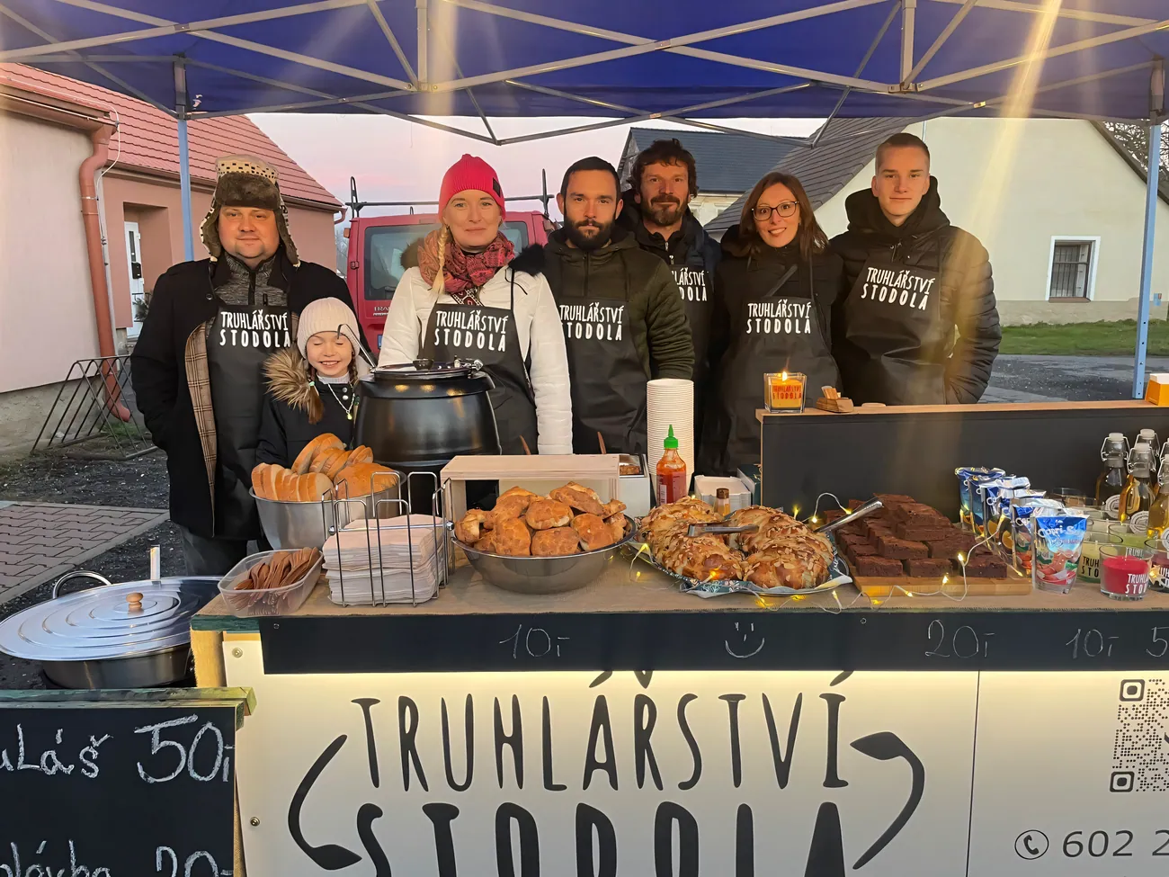 Stánek Truhlářství Stodola na jarmarku